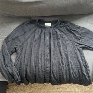 Universal Thread Black Button-Up Blouse